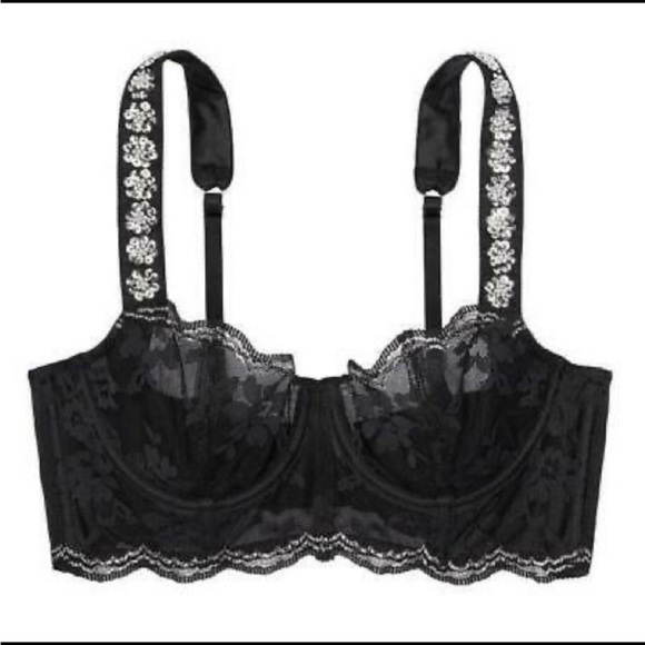 Victoria's Secret Other - Victoria’s Secret Black Lace Bustier - 32B, Brand New (No Tag)